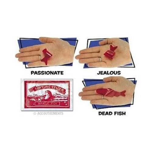 12 Fortune Telling Fish – Miracle Teller Palm Reading – gag party toy gifts