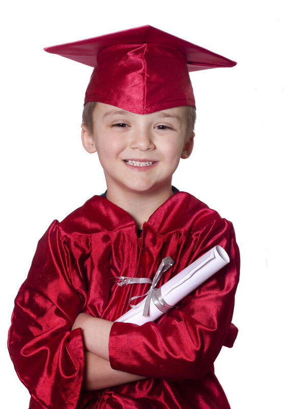 Childrens Graduation Gown & Hat Nursery 3-6 Years Colour Choir Costume With Cap