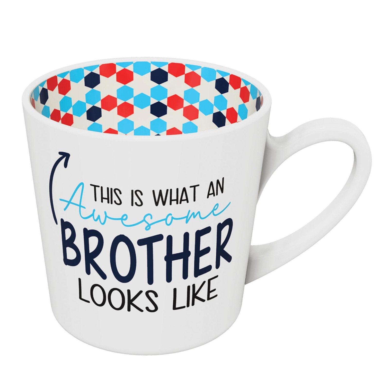 Ceramic Slogan Mug White with Full Patterned Interior – Choose Design