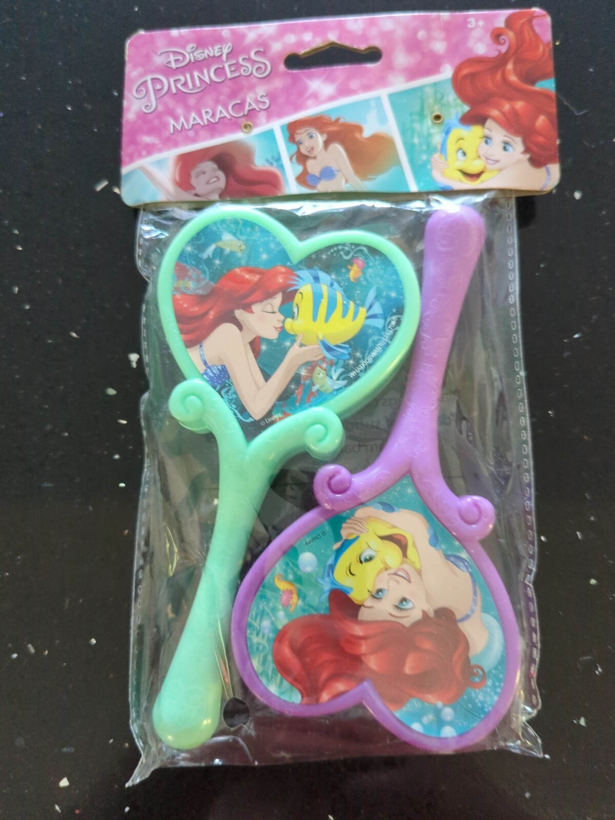 Maracas Disney Little Mermaid Ariel 2 Piece Instrument Party Favors New