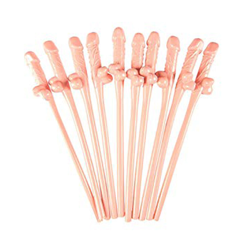 Bachelorette Party Penis Dick Drinking Straws 10 pack