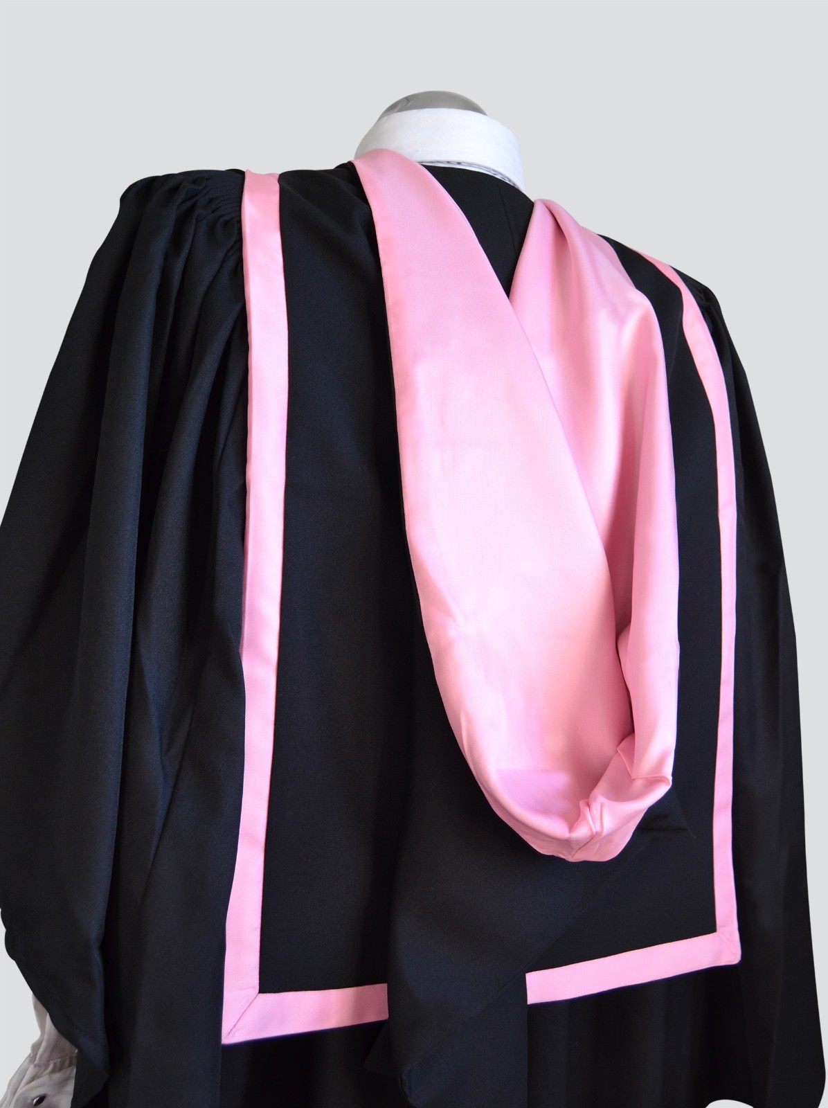Graduation Gown And Full Hood Set University Bachelor Academic Fluted Robe