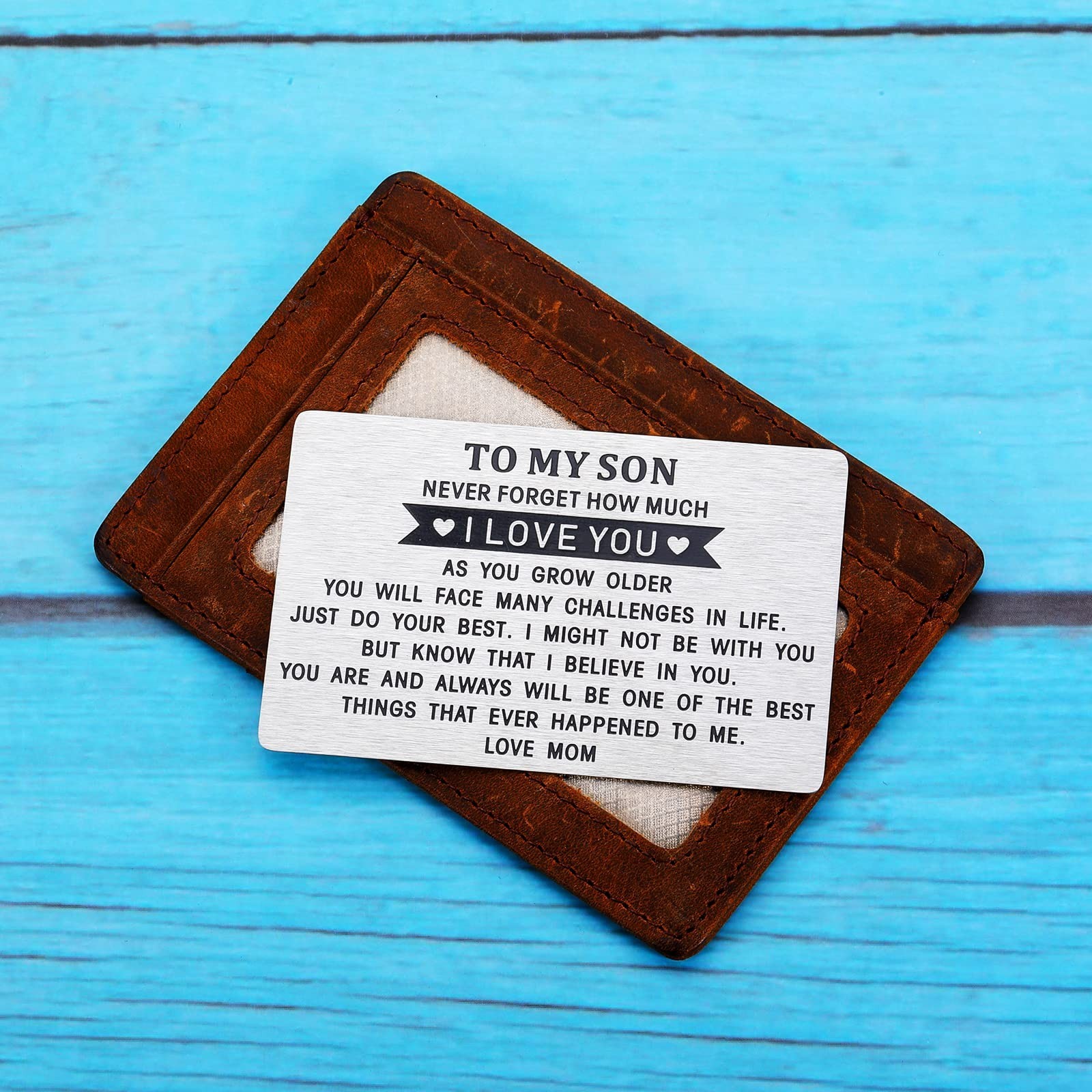 ZZP Gifts for College Son, Valentines Day Gifts for Boys 8-12 Son, Son Wallet…