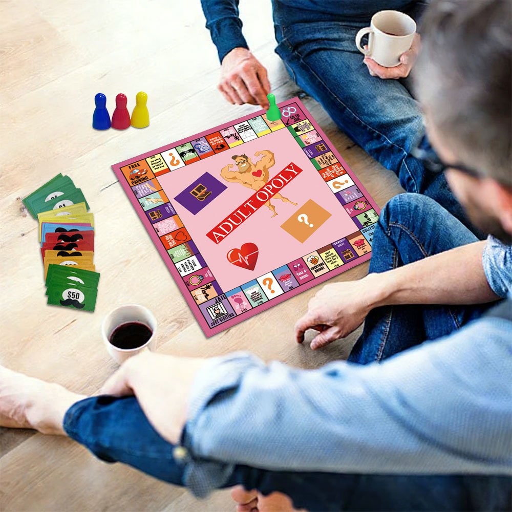 Couple Adult Opoly Board Game Deck Cards Date Night Ideas Conversation Intimacy.