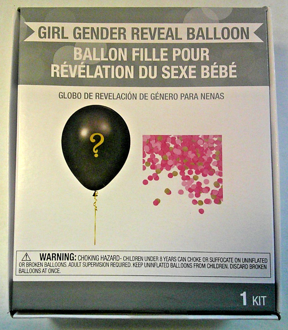 NEW! Gender Reveal Confetti Balloon Kit – PINK/GIRL