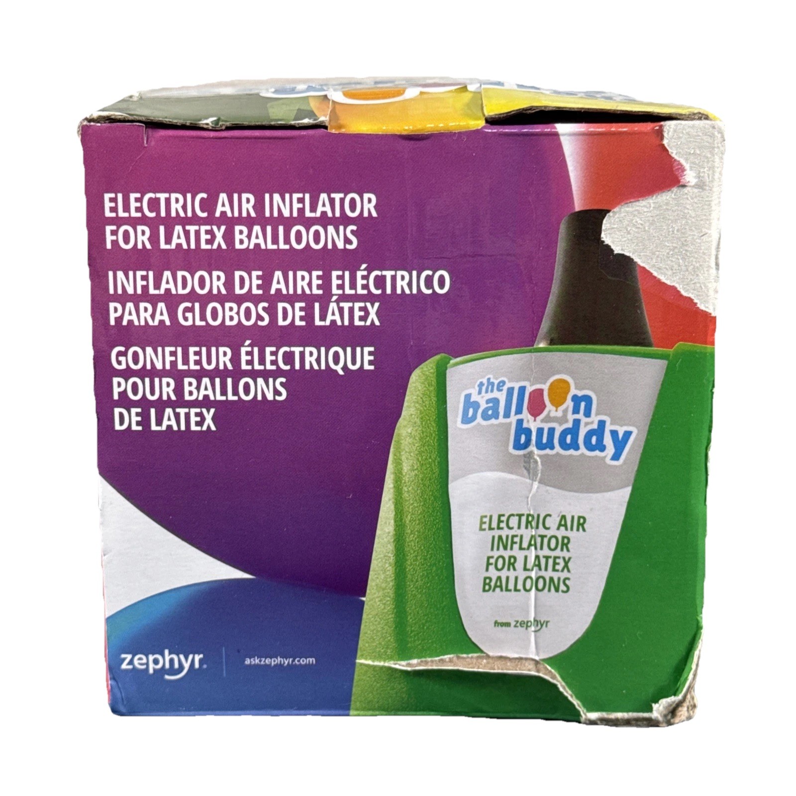 The Balloon Buddy Electric Air Inflator For Latex Balloons New Open Box