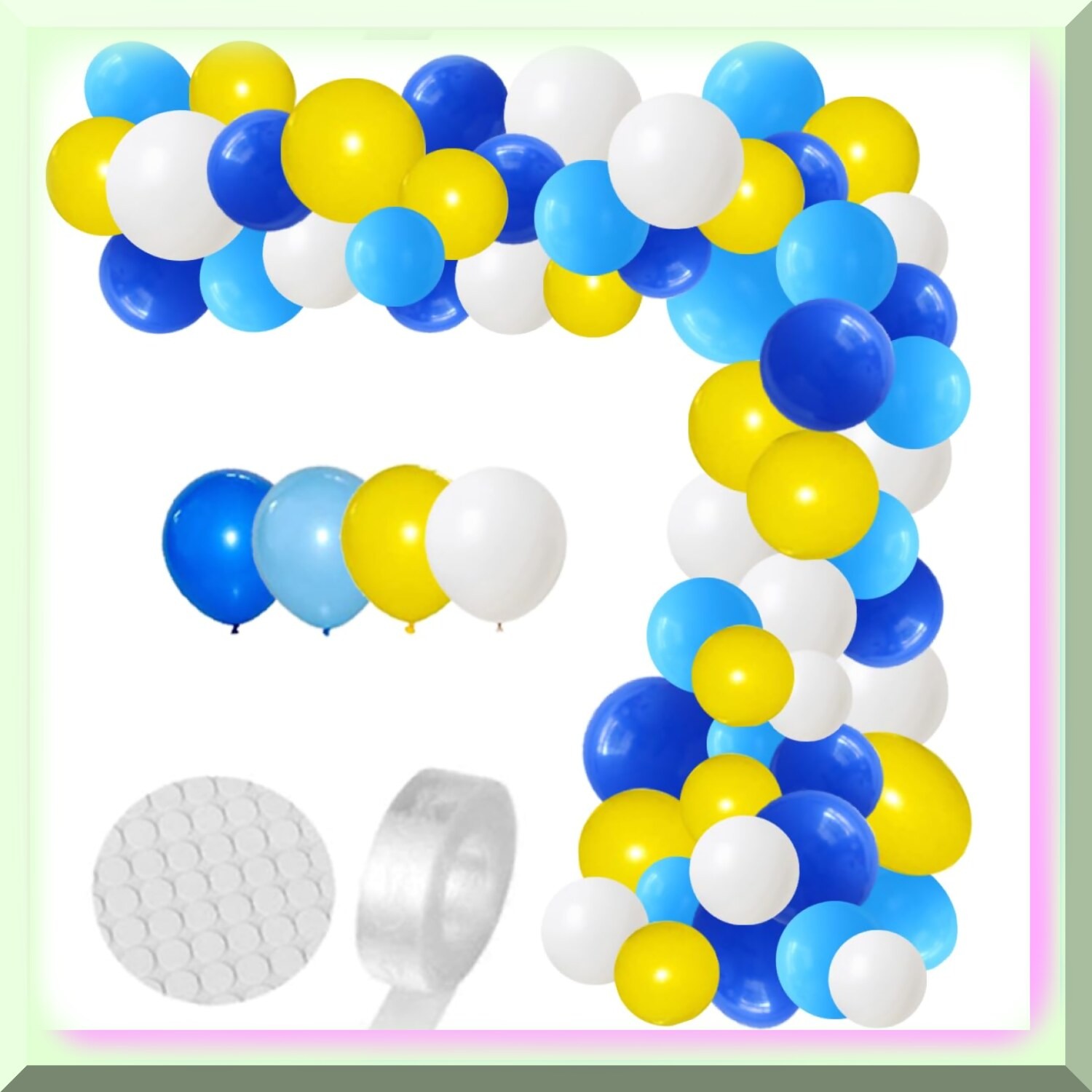 132-Piece Colorful Balloon Garland Kit for Celebrations