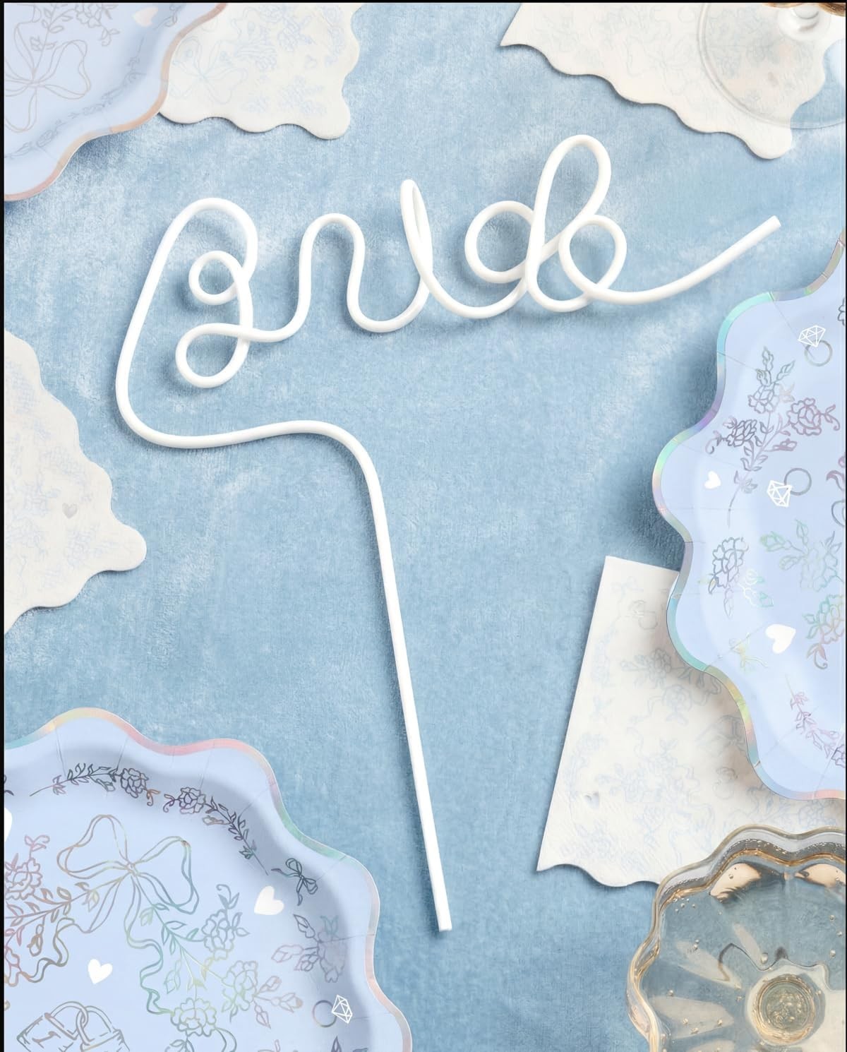Bachelorette Party XL White Bride Straw | Bridal Shower Party Decorations | B…