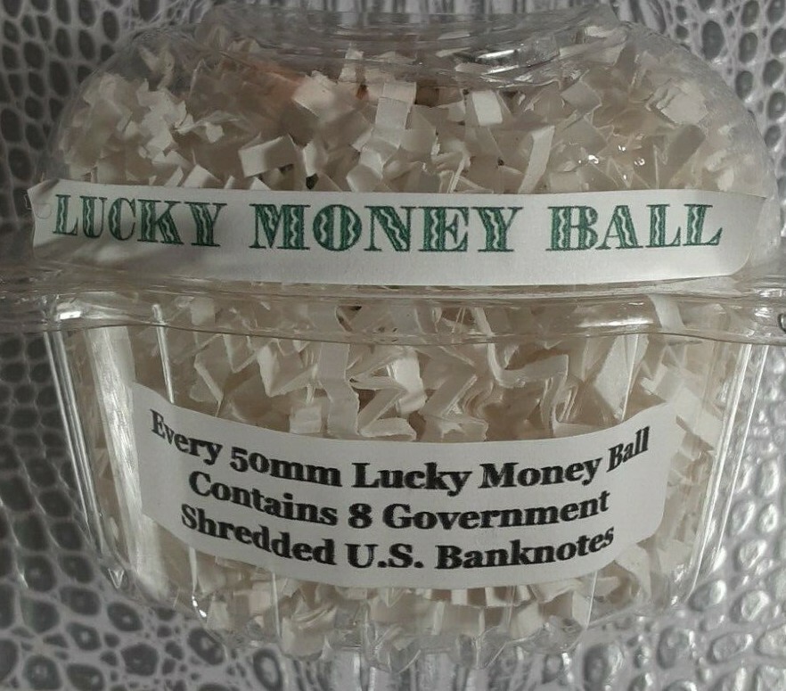  LUCKY MONEYBALL ORNAMENT 50mm – WEDDING-BIRTHDAY-GRADUATION-ANNIVERSARY-HOLIDAY