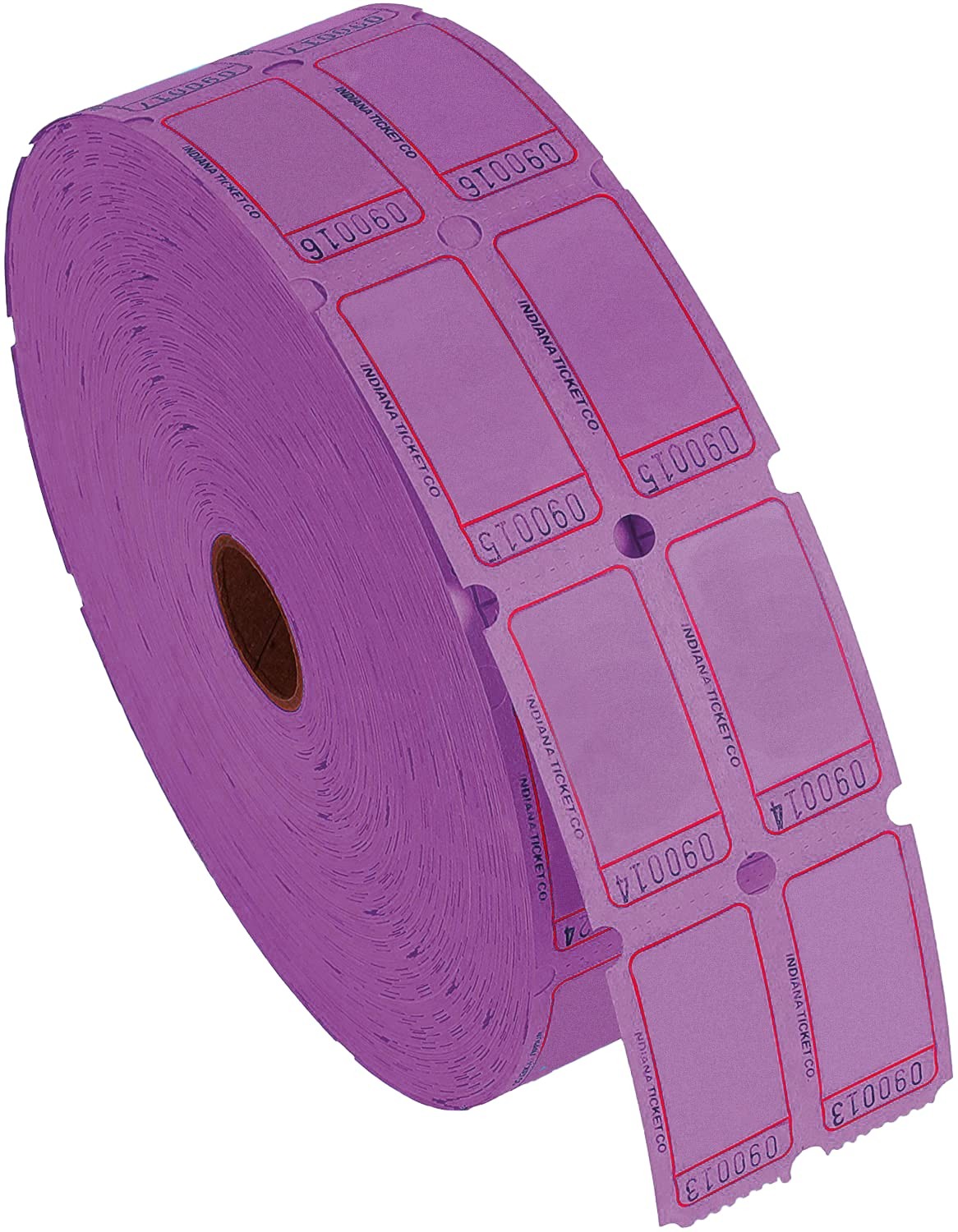 Raffle Blank Roll Tickets Full Set Assorted 8 Colors Double Rolls 8 PACK Box