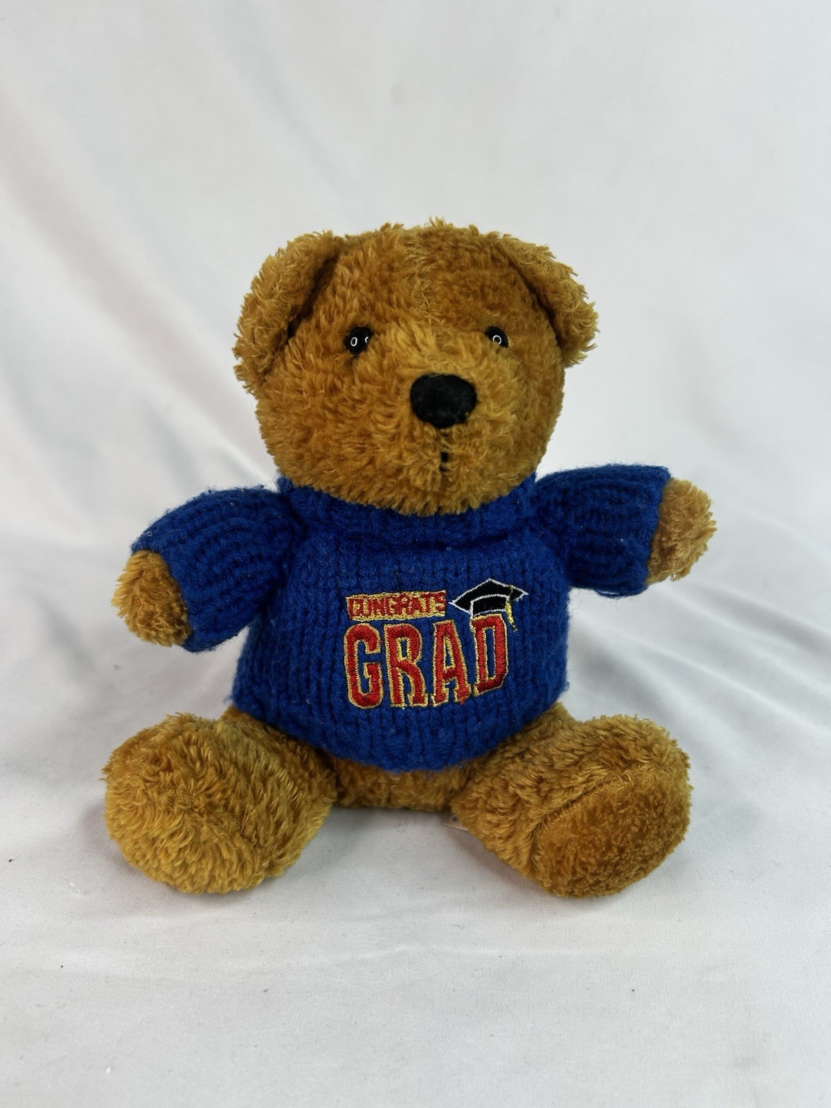 U.S. Balloon 8″ Brown Congrats Grad Teddy Bear Plush Stuffed Animal Toy Blue