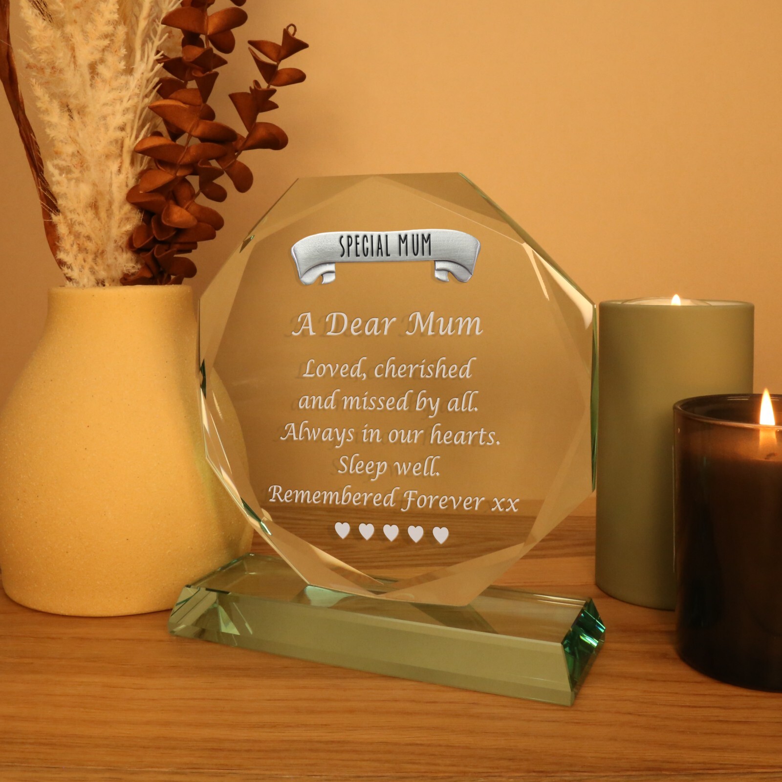 Special Mum Personalised Glass Gift Birthday Christmas Xmas Mothers Day Gifts