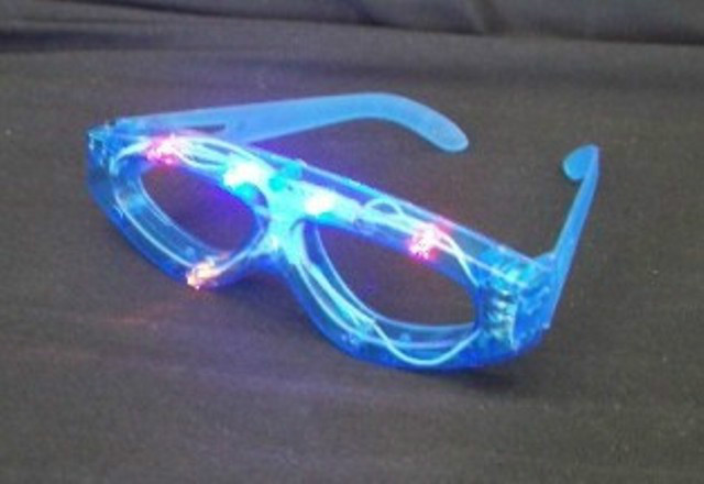 24 pcs Blinking Eyeglasses Multicolor LED Light Up Flashing Kids Gift Bag Filler