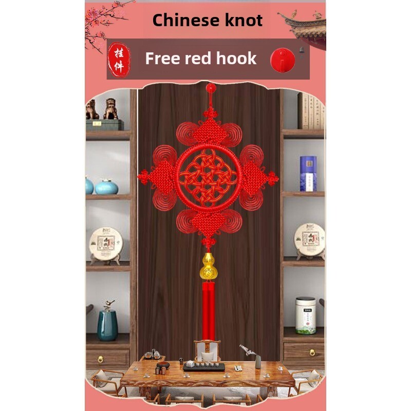 High-end Chinese knot hanging living room wall hanging festive gourd decoration