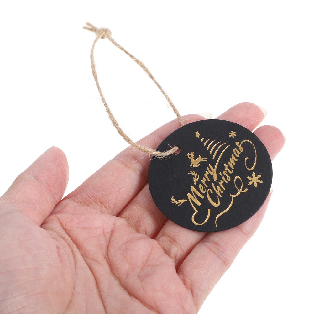 Christmas Paper Gift Tags 100Pcs Thick Cardstock Xmas Hanging Labels