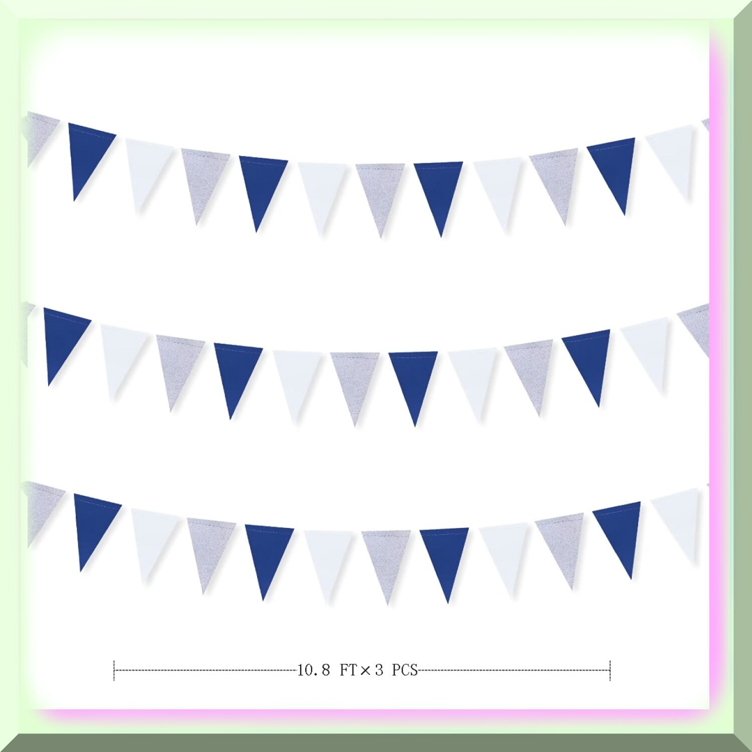 Nautical Triangle Banner Party Decorations 30 Ft