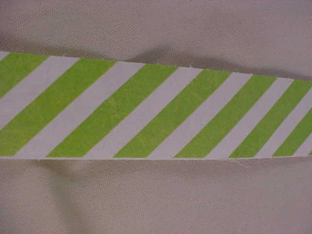 Event Wristbands Lime Green Stripe Pattern Tyvek With Peel Off To Secure Qty 175