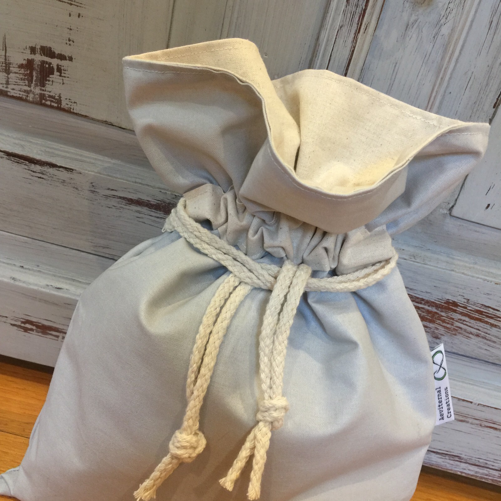 Gift Bag 35cm x 25cm, Personalised With Tag, Fabric Lined, Handmade in Australia