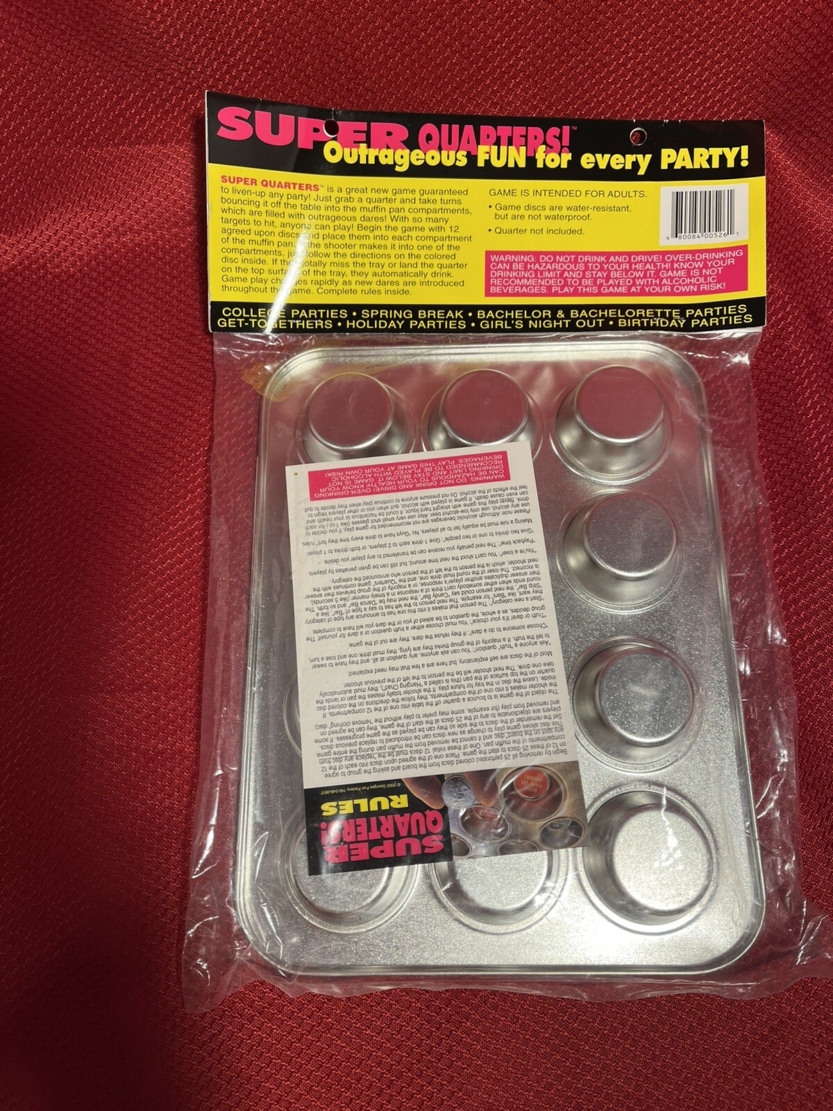 Bachelorette Party Flavors Super Quarters Drinking Game NOS