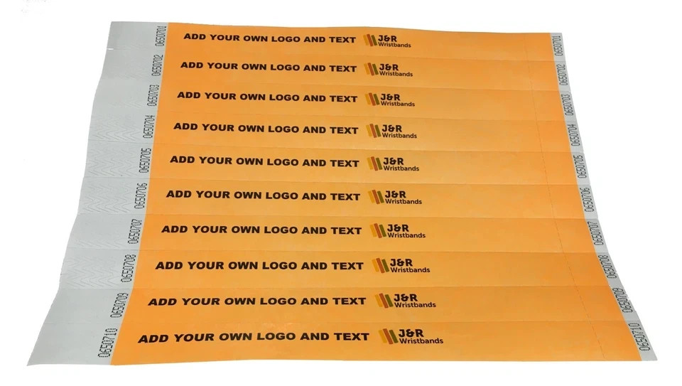 Custom Paper Wristbands Events Security Paper Bracelets Personalise Event Club