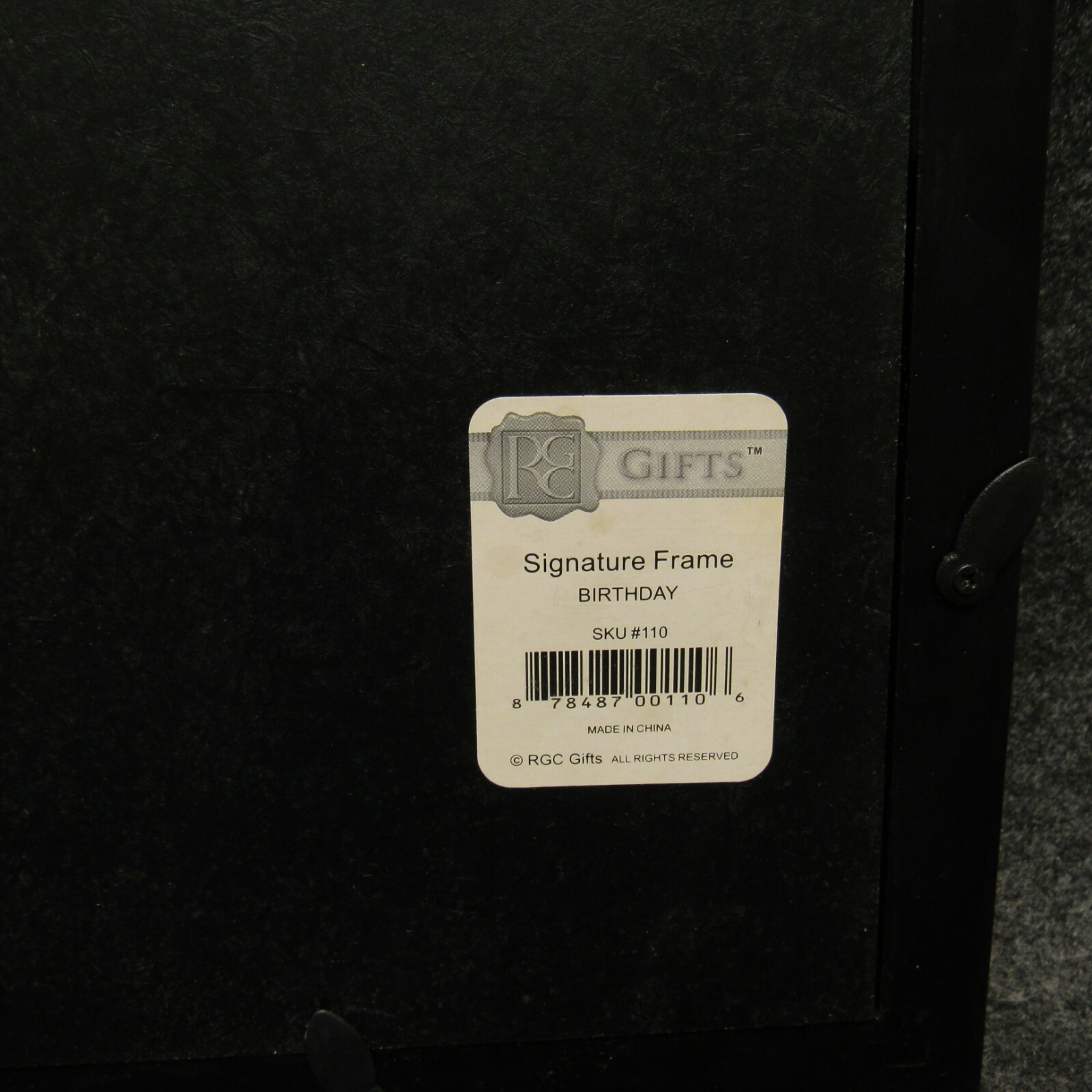 RGC Gifts Happy Birthday Signature Frame 14″ X 11″ Black Frame Holds 6″ X 4″ Pic