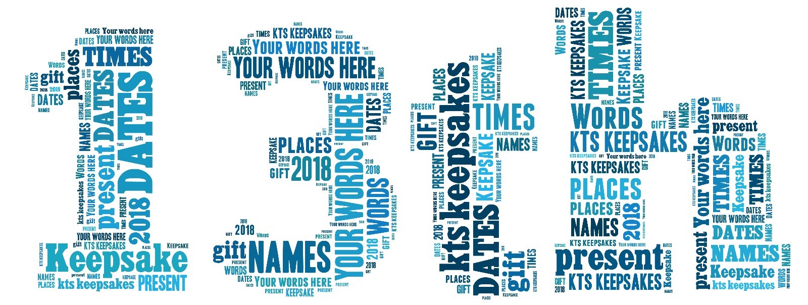 word art picture personalised gift present keepsake 13th birthday teenager