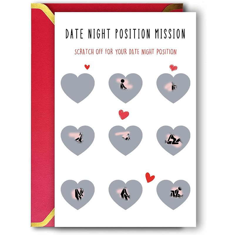 Funny Valentines Day Card – Naughty Valentines Day Card for Him Her Anniversary