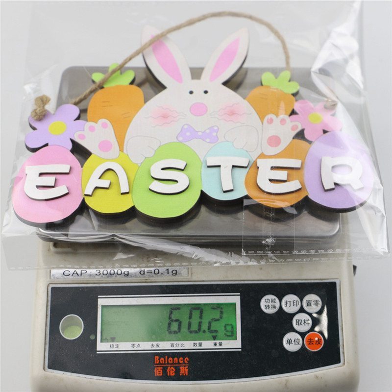 Ornaments Table Decor Tabletop Bunny Gnome ​Stand Wooden Table Cute Easter Sign