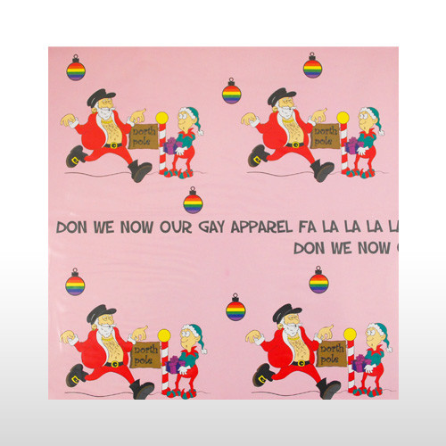GAY SANTA Christmas Wrapping Paper Gift Wrap – Don we now our gay apparel