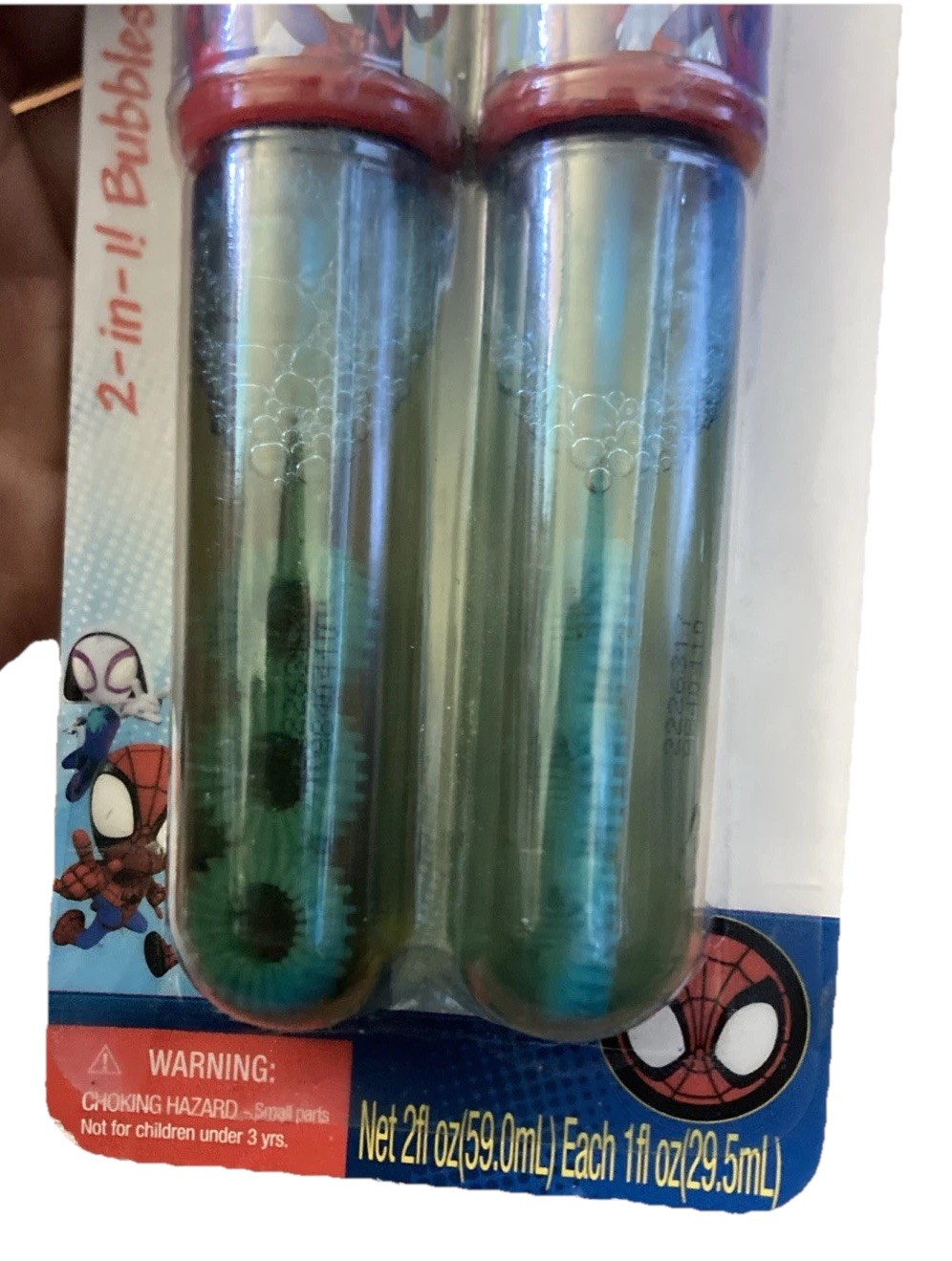 Marvel Spider-Man 4 Pack Slap Rulers & Disney Scribblers Bubble And Chalk—New