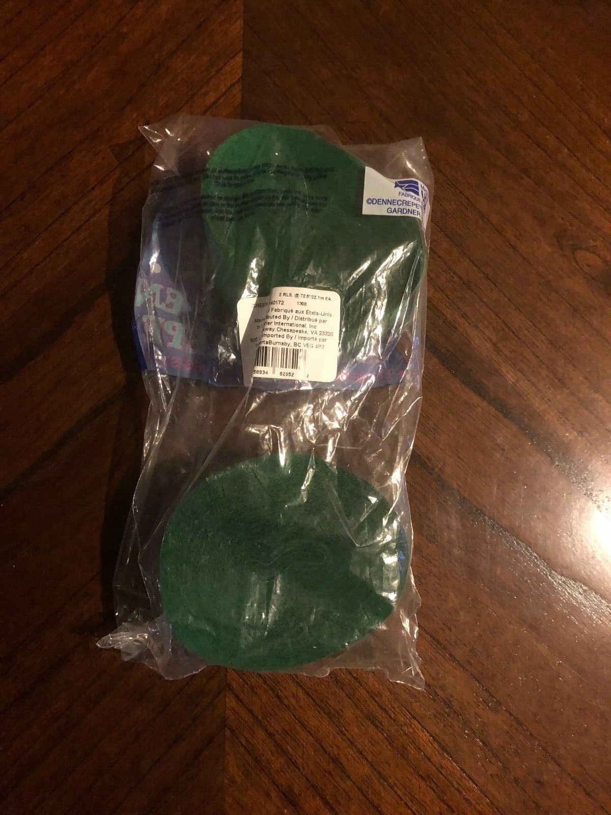 DENNECREPE Green Crepe Paper Streamers ~ 2 Rolls @ 72.5′ Each – Made in USA NIP