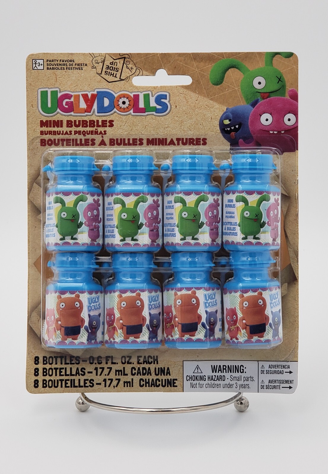 Ugly Dolls Movie Mini Bubbles 8 Count .6 FL Oz Each W/ Wand Birthday Party Favor
