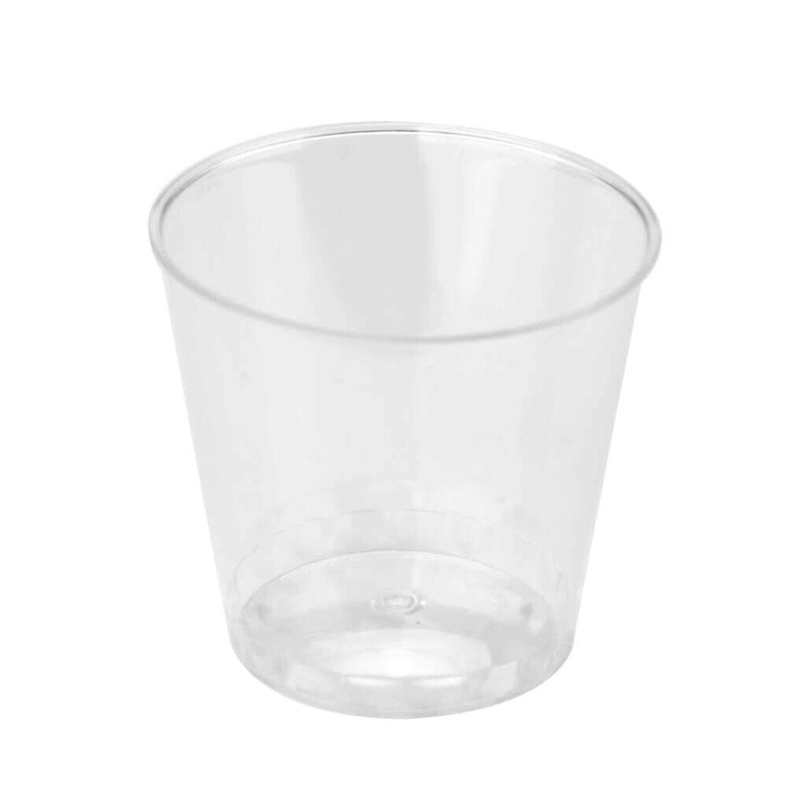 20Pcs Clear Plastic Disposable Party Shot Glasses Jelly Cups Tumblers Birthday