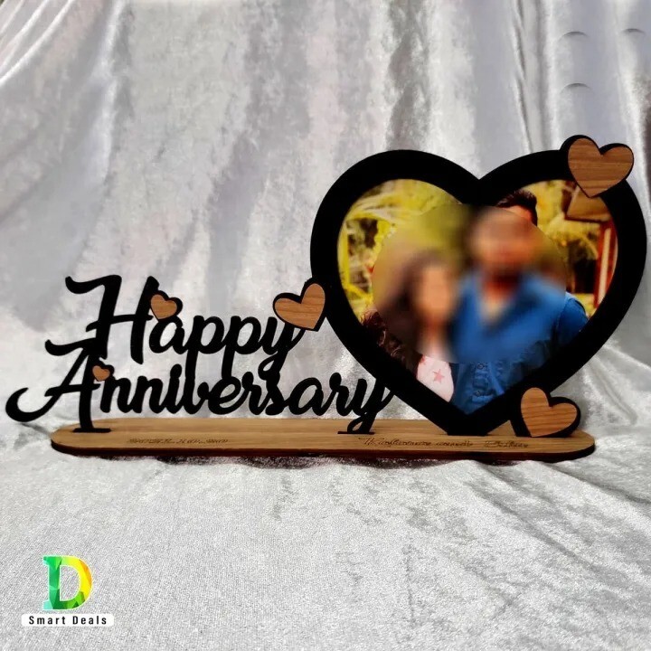 Customized Wooden Gift With Your Photo For Happy anniversary