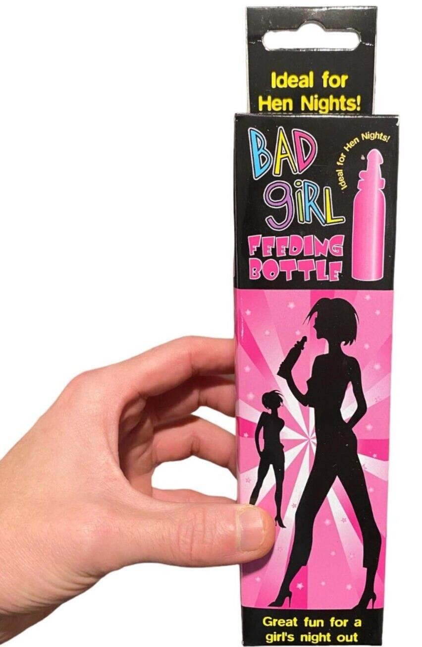 BAD GIRL Feeding Willy Pecker Bottle – Adult Joke Novelty Hen Bachelorette Party