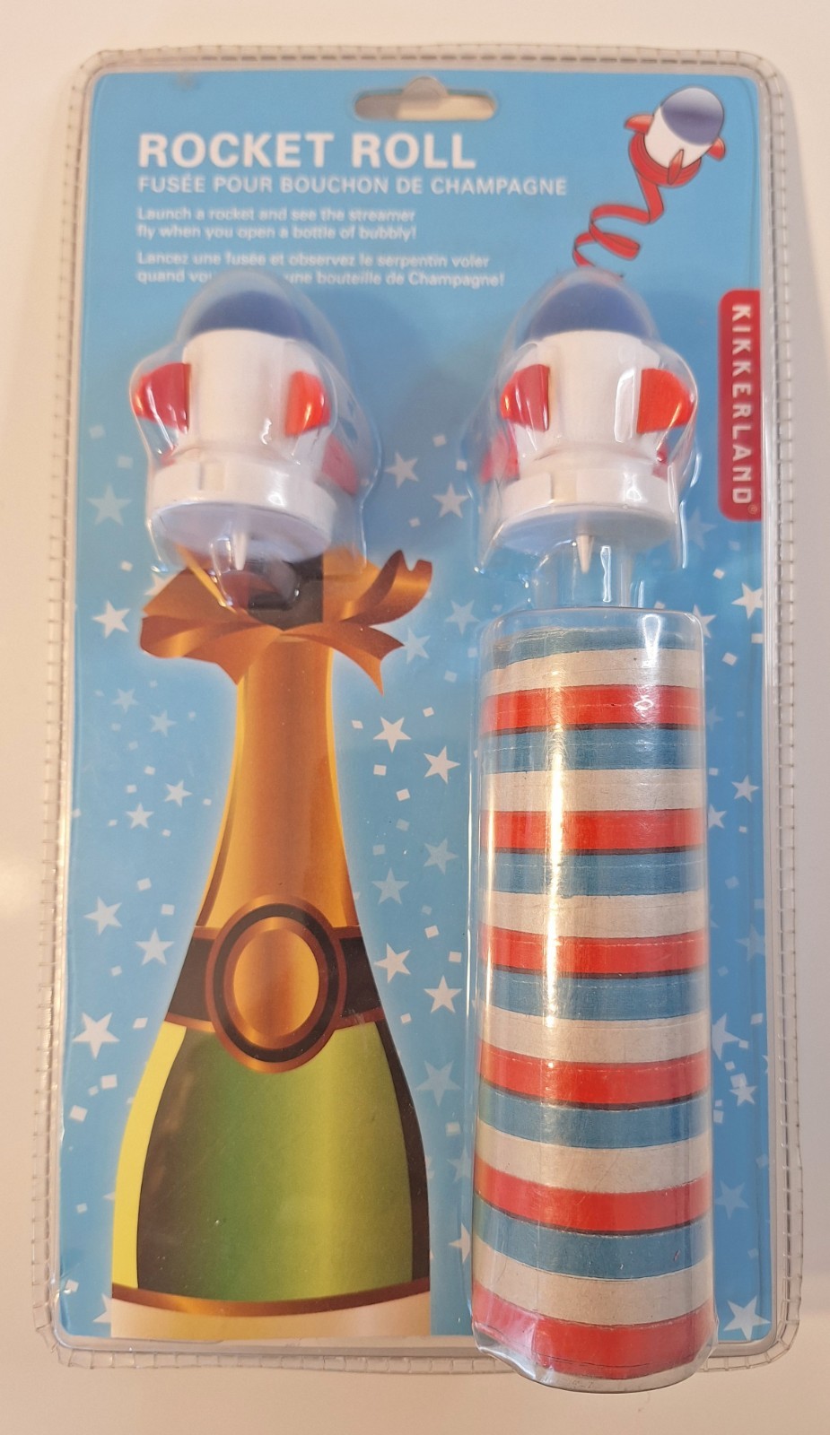 Rocket Roll Champagne Bottle Launch Streamers Party Celebration Fun New Year’s