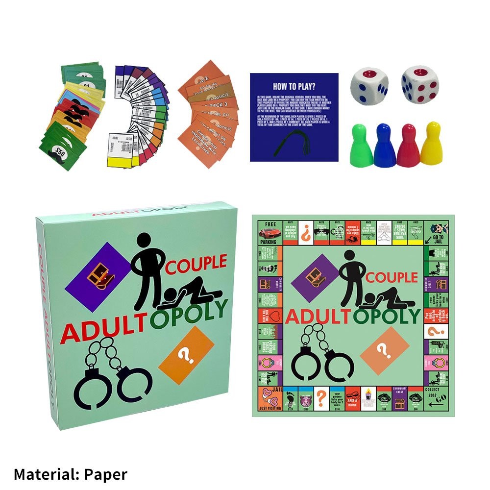 Couple Adult Opoly Board Game Deck Cards Date Night Ideas Conversation Intimacy.