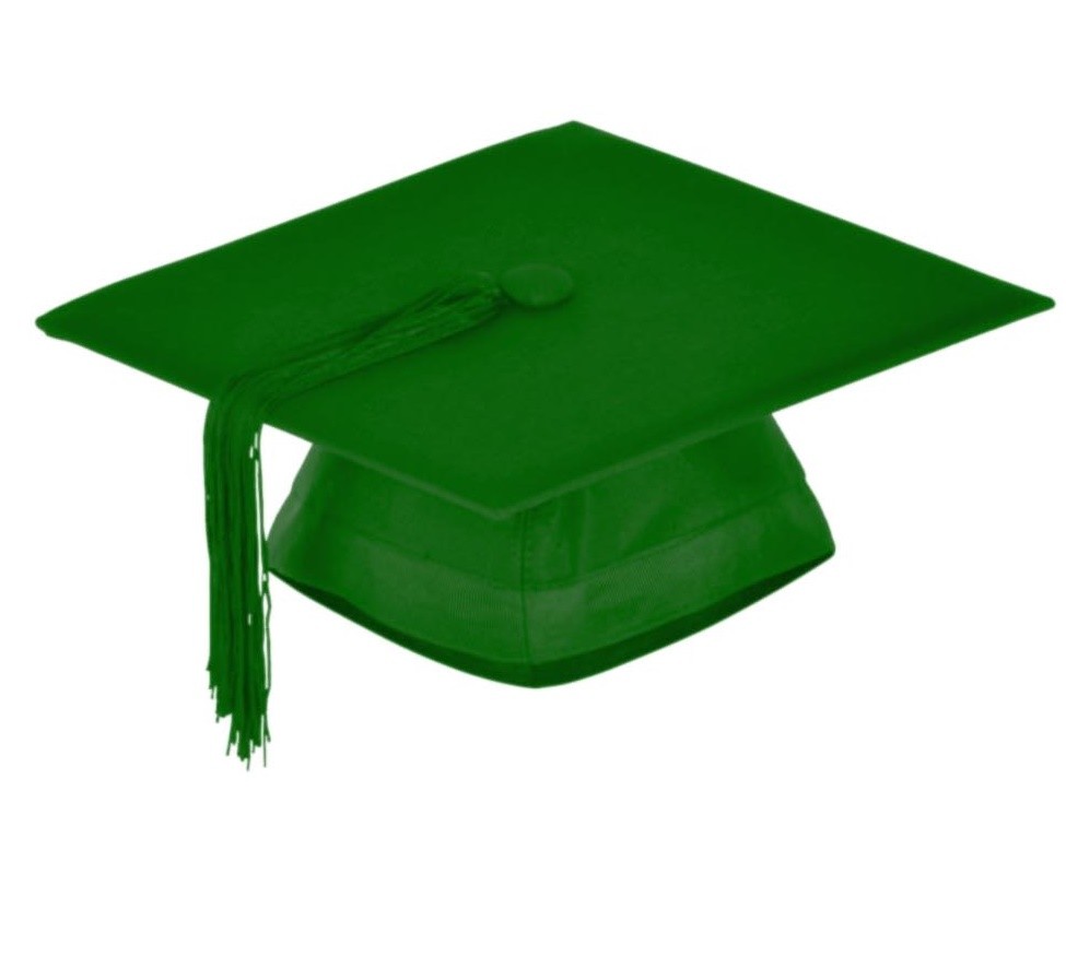 Graduation Mortarboard – Master’s Fitted Cap Colour Hat Academic Gown Accessory