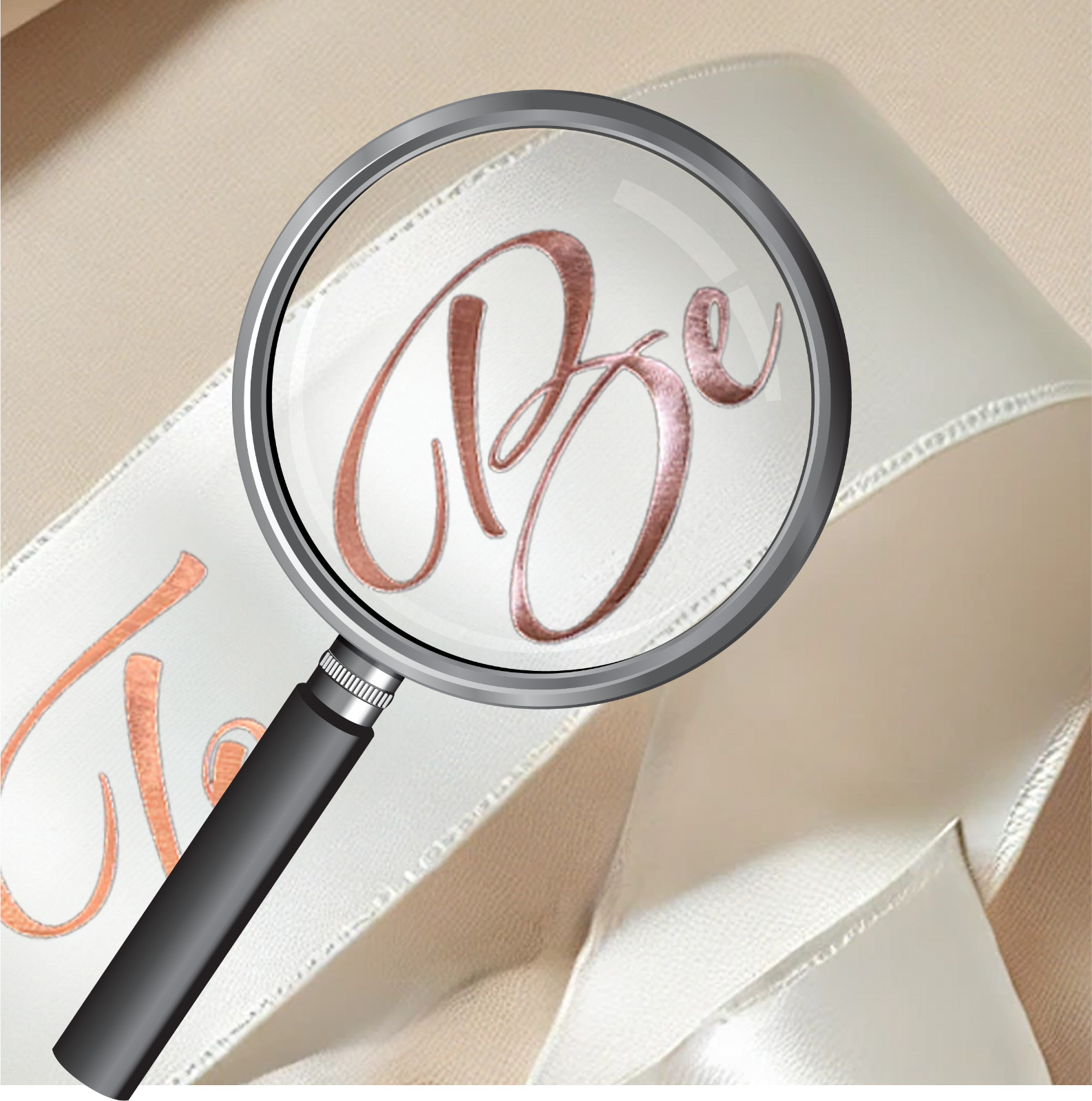 Bride To Be white and gold sash Party Decoration Personalise