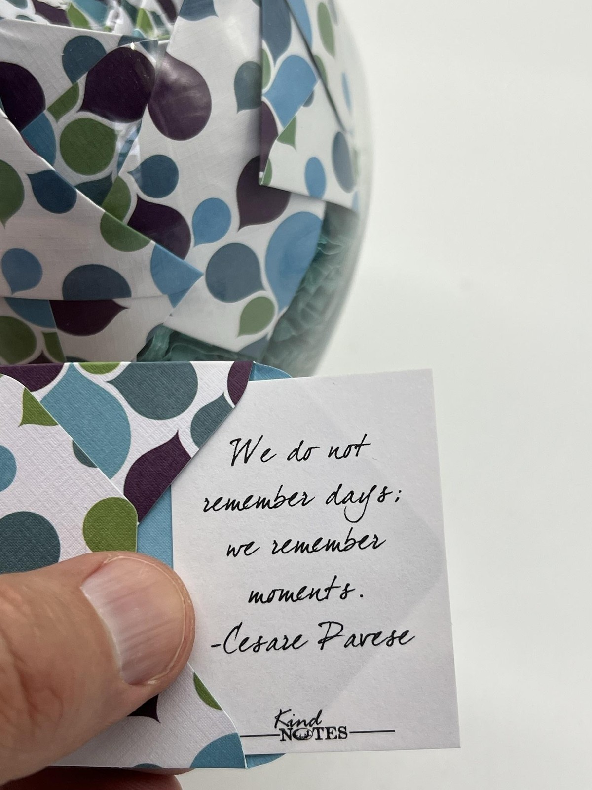 KindNotes Inspirational Messages Jar Multicolor Geometric Envelopes Keepsake