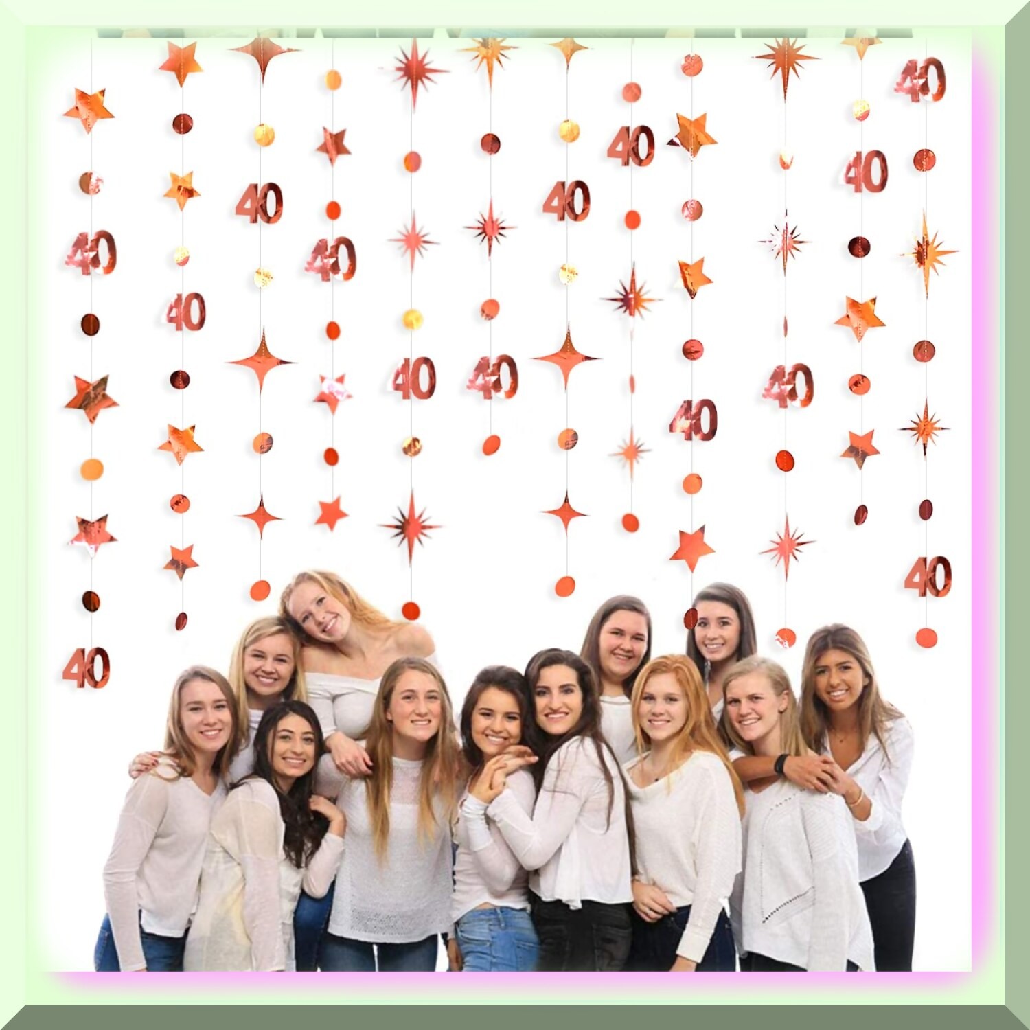 Rose Gold 40th Birthday Celebration Kit