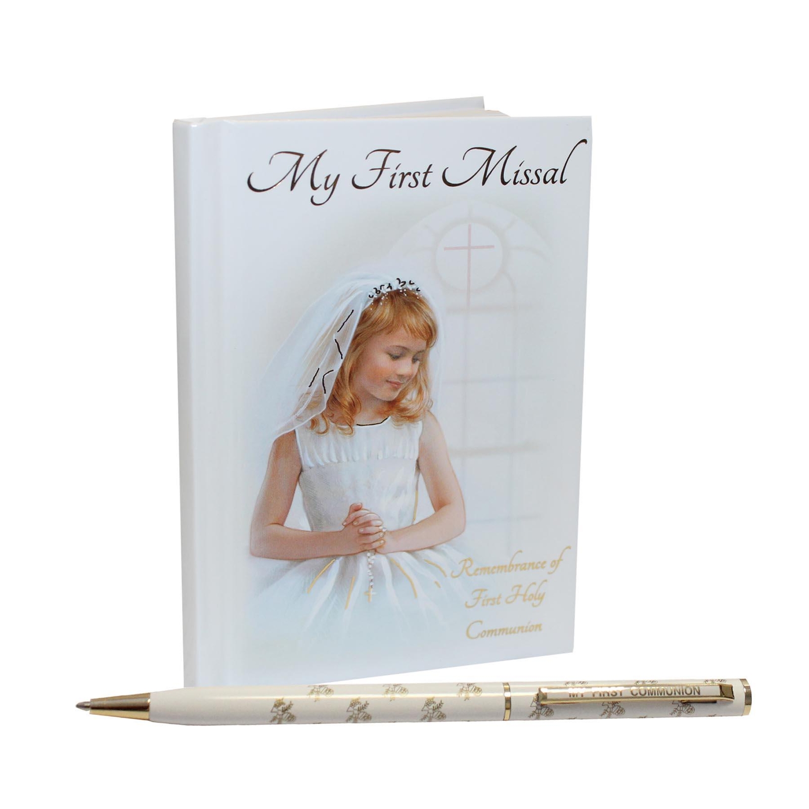 First Holy Communion Gift Set Missal Book and Pen C5172