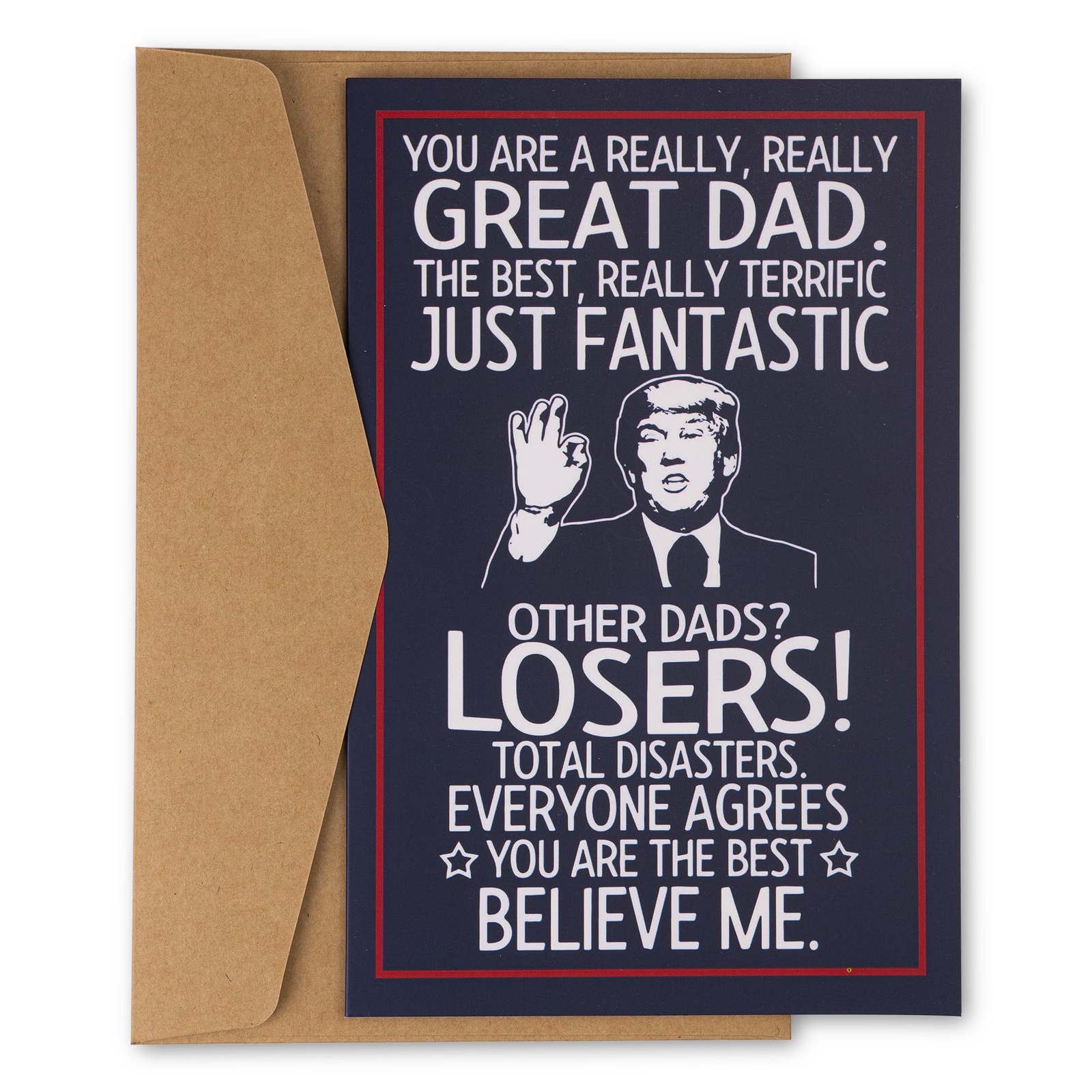 decorluxes Funny Father’s Day Gift from Daughter or Son, 5 x 8 inches, DAD