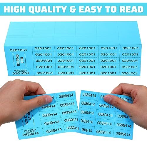 504 Sheets 25 Bid Raffle Ticket with Different Numbers Per Sheet Tickets for