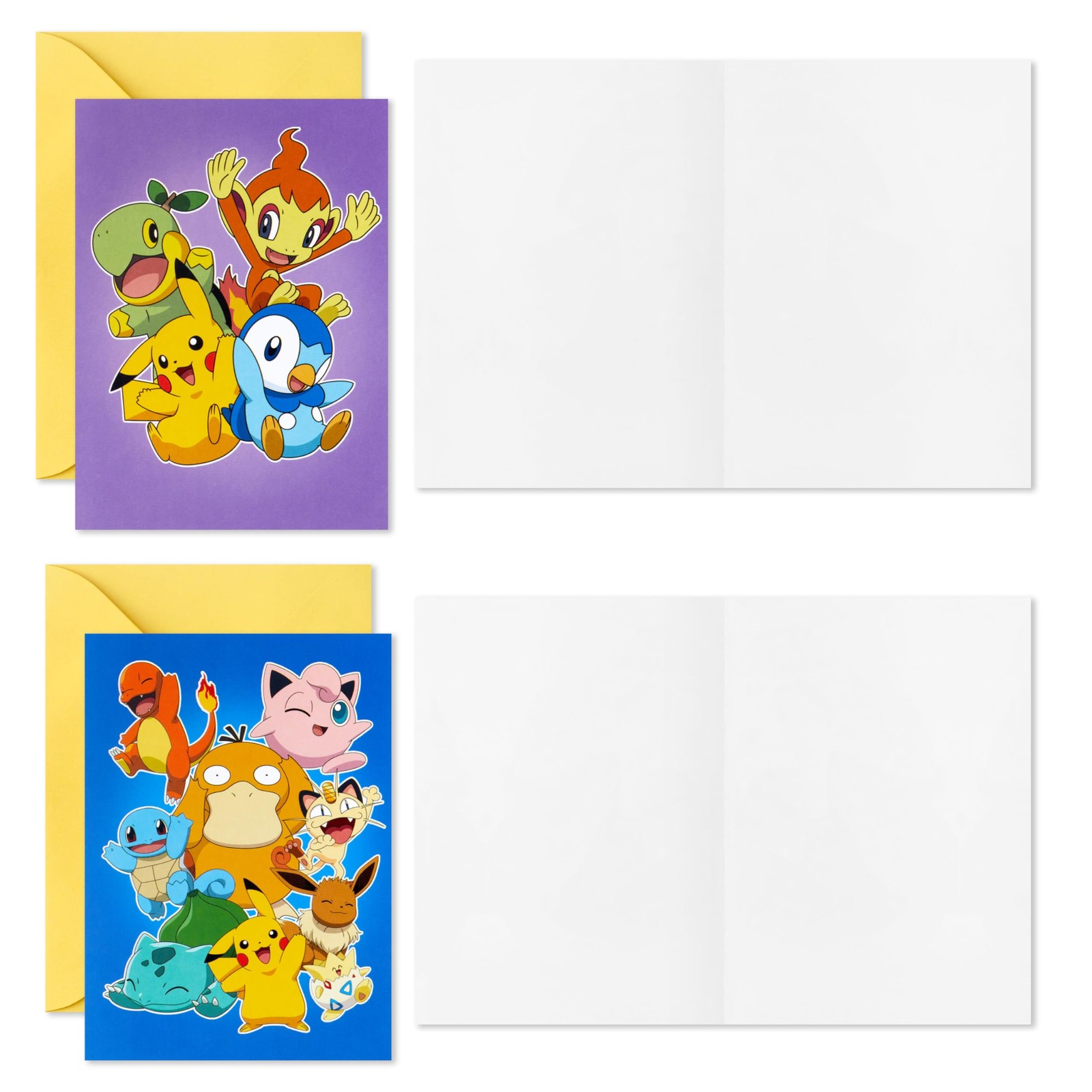 Hallmark Pokémon Cards for Kids 9.53 cm x 13.21 cm, Pokemon Note Assortment