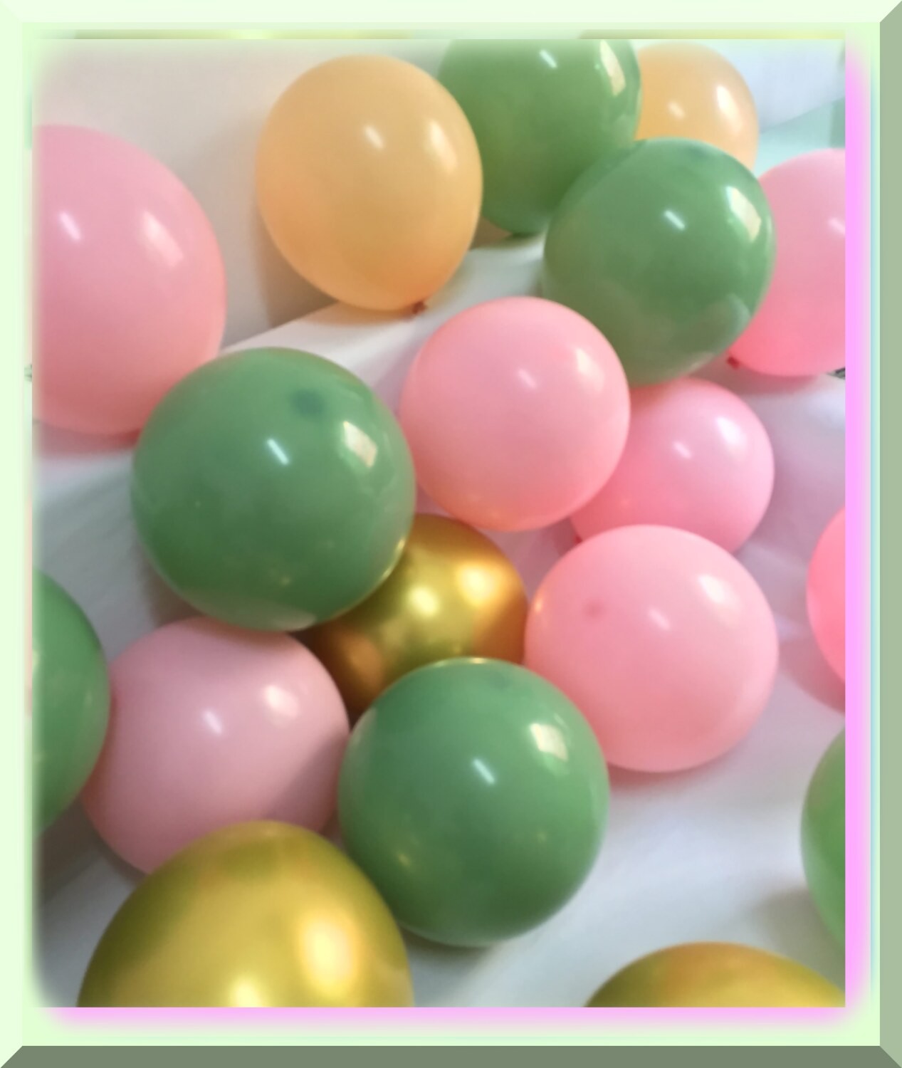 Sage Green Latex Balloon Bouquet for Celebrations