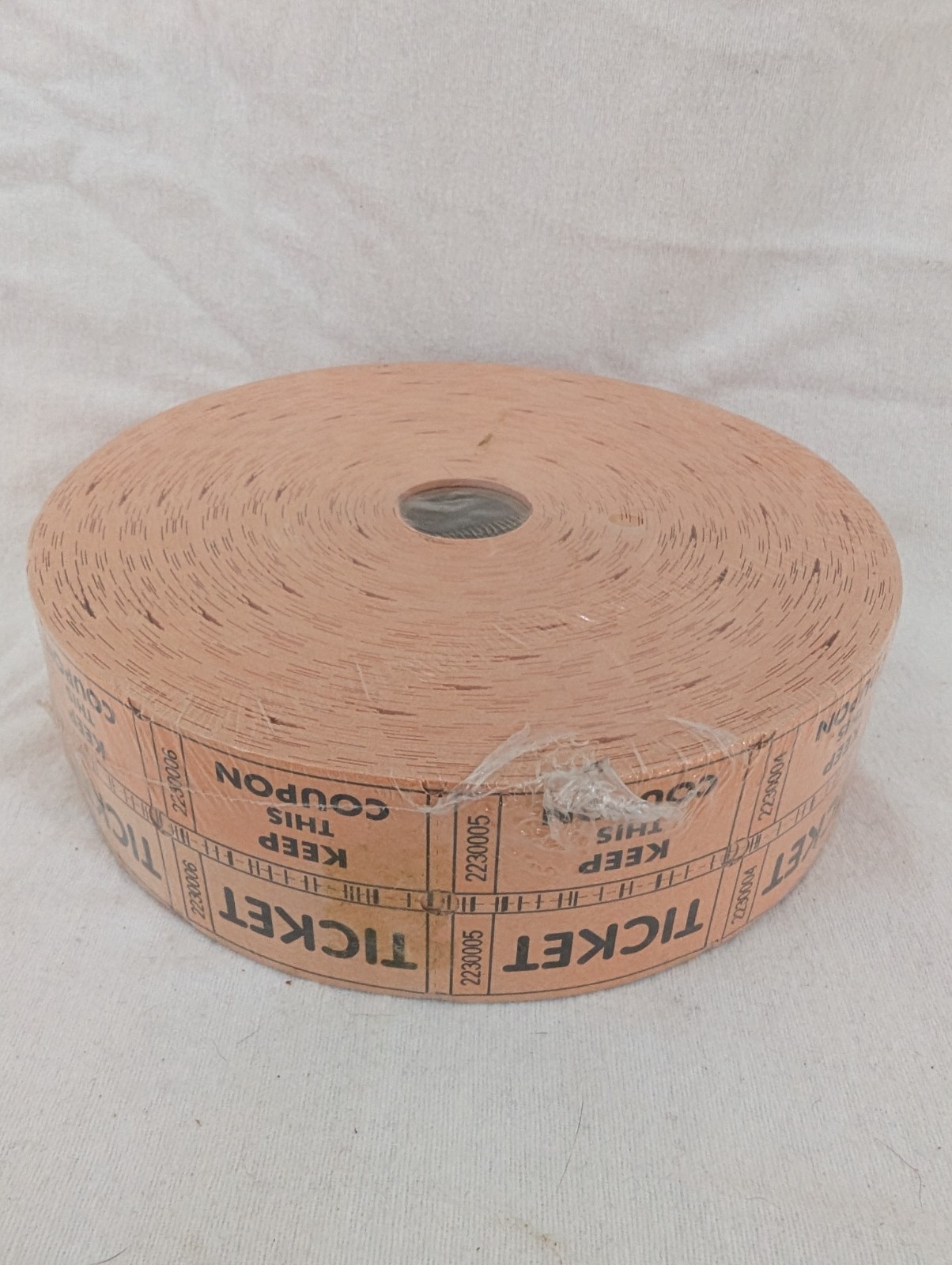 New Mr. Guest Check Deluxe Raffle Tickets 2000 Double Roll Orange Perforated