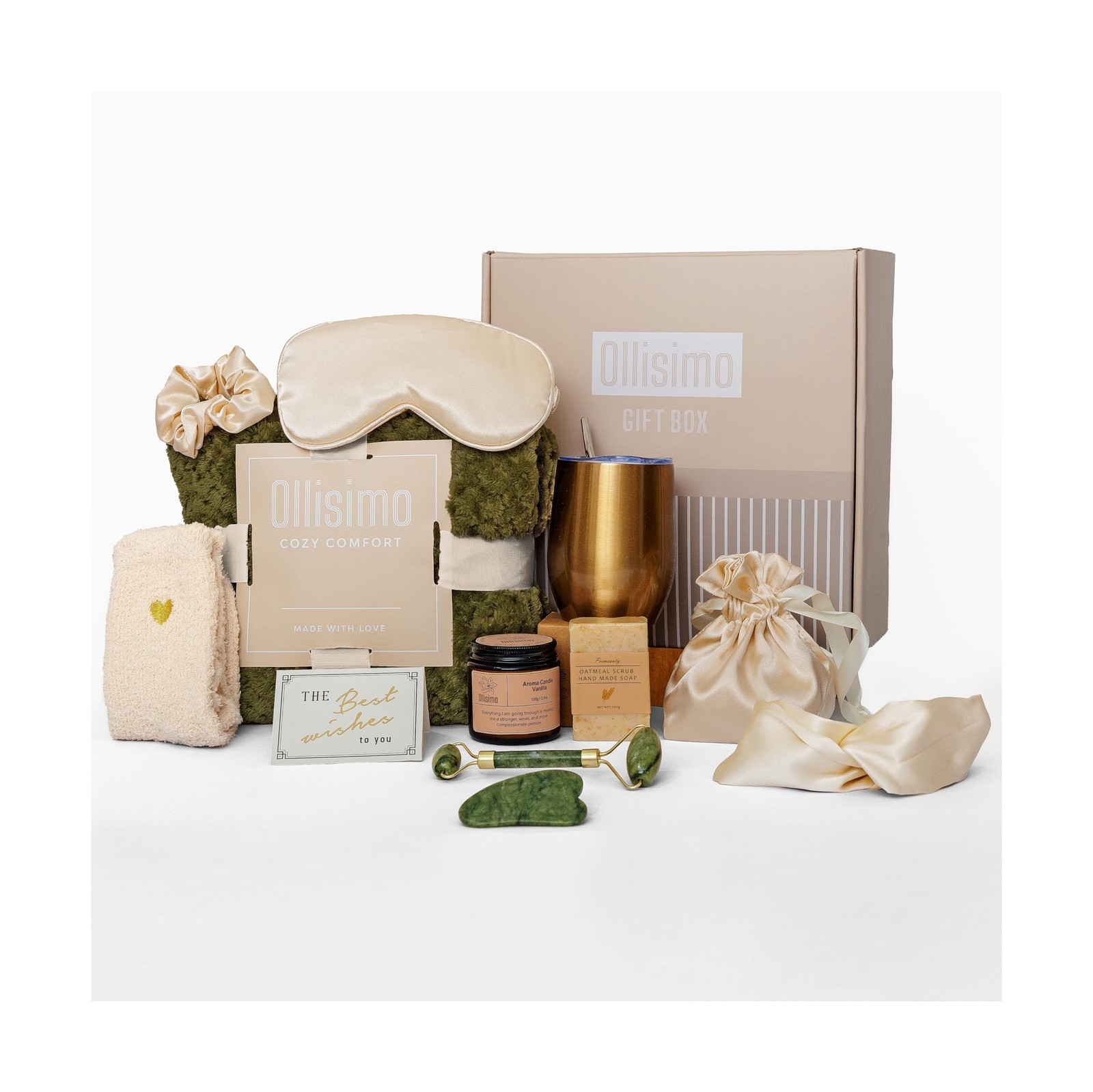 Luxury Gift Basket for Women – Spa Self Care Kit, Hug in a Box, Get… Fas