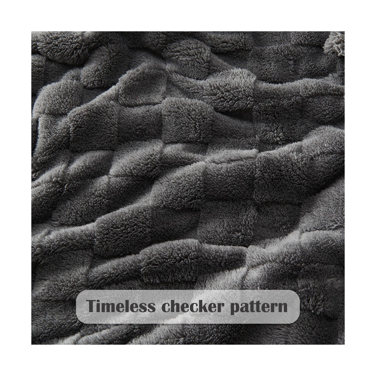 NEWCOSPLAY Super Soft Twin Blanket Dark Grey Premium Silky Flannel … Fast Ship