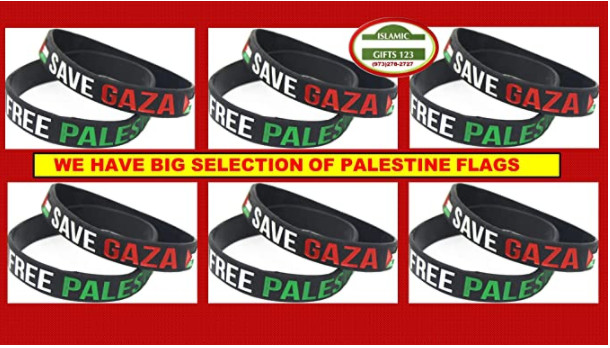 FREE Palestine Flag wristband LOT Jerusalem Gift Dome Of Rock Free GAZA Islamic
